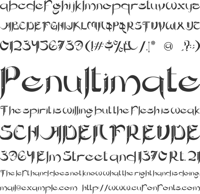 Tribalizm font preview