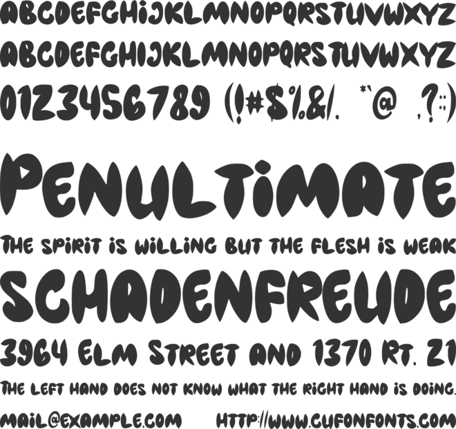 Micke font preview