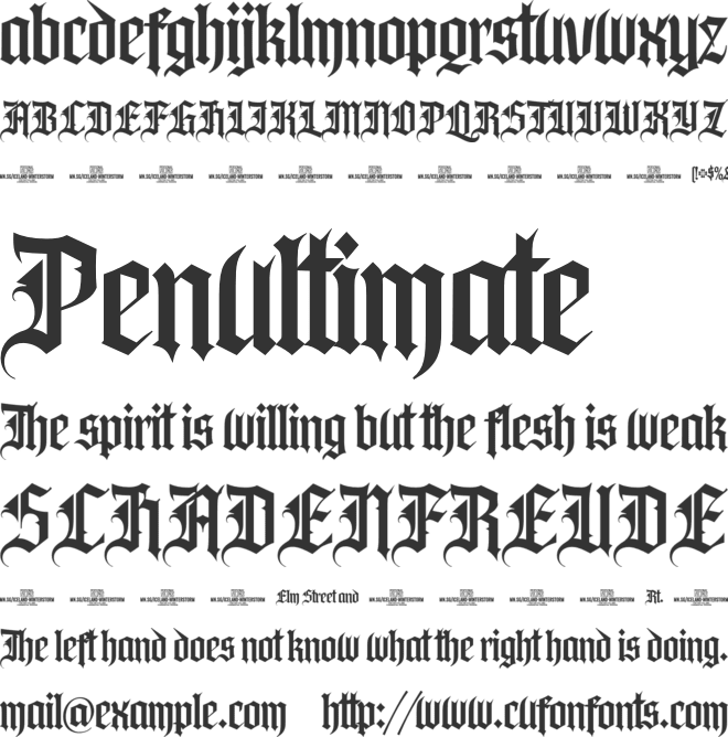 Iceland Winterstorm PERSONAL font preview