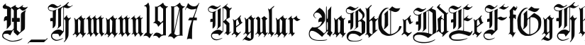 W_Hamann1907 font download