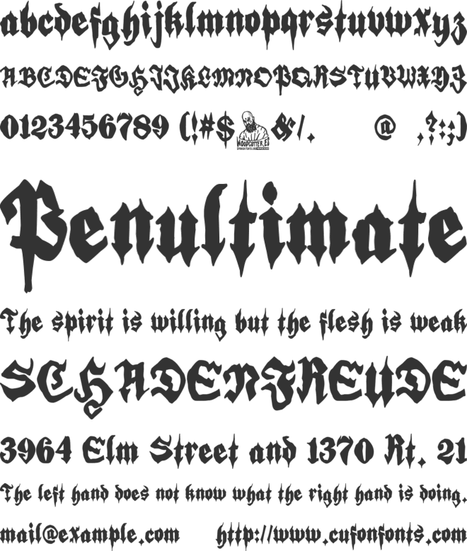 Retro Hool Tour font preview