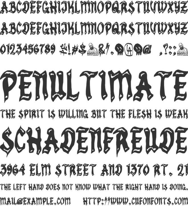 Los Angeles Classic font preview