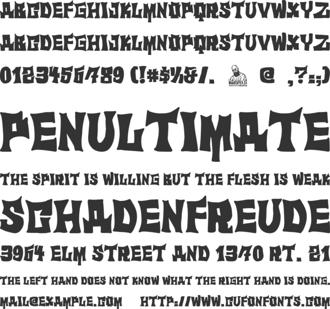 El Superdotado font preview