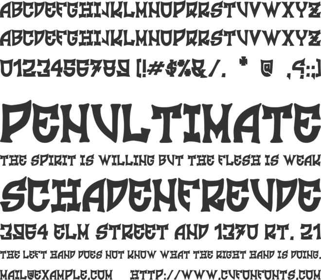 Italian Ultras font preview