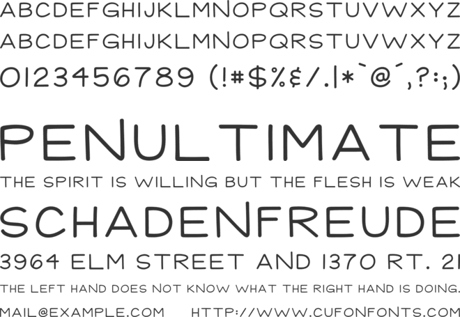 KG Mechanically Mechanical font preview