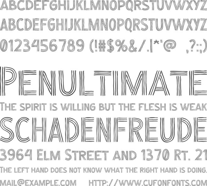 NEONIZED font preview