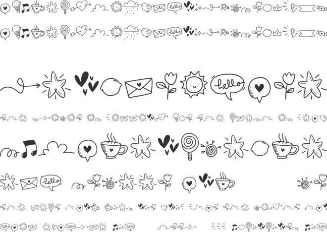 Happy Time Doodles font preview