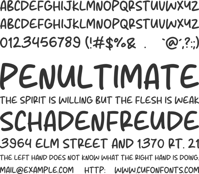 Monday Spark font preview