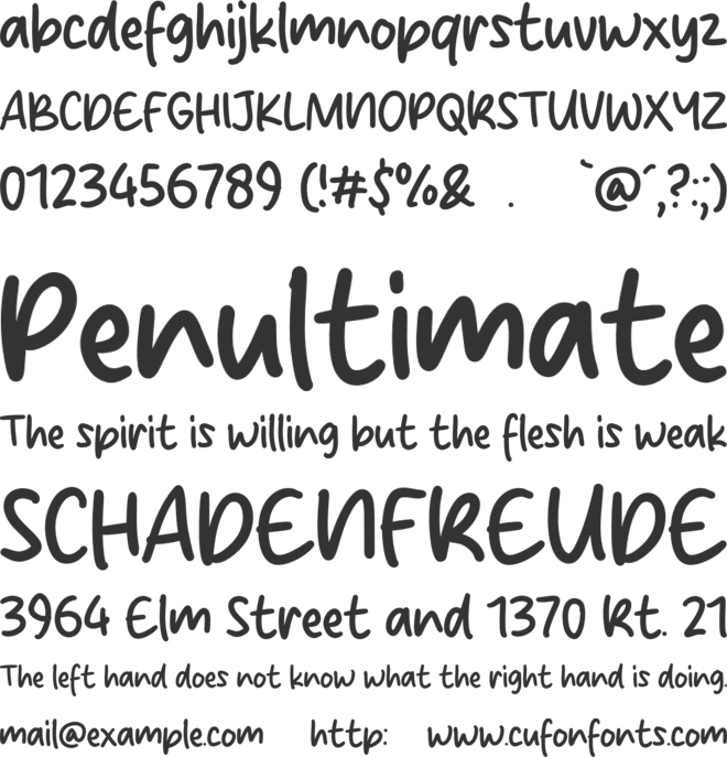 Awesome Friday font preview