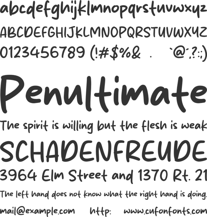 Straight Town font preview