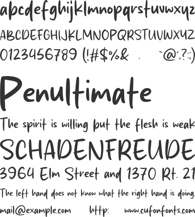 Sunfish Original font preview