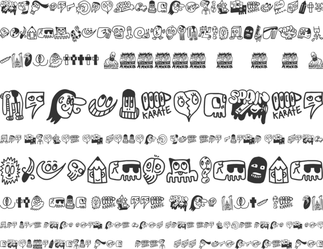 Woodcutter Asylum font preview