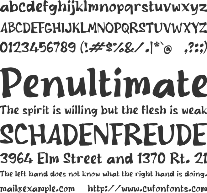 Rabemo font preview