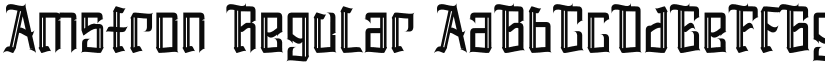 Amstron Regular font