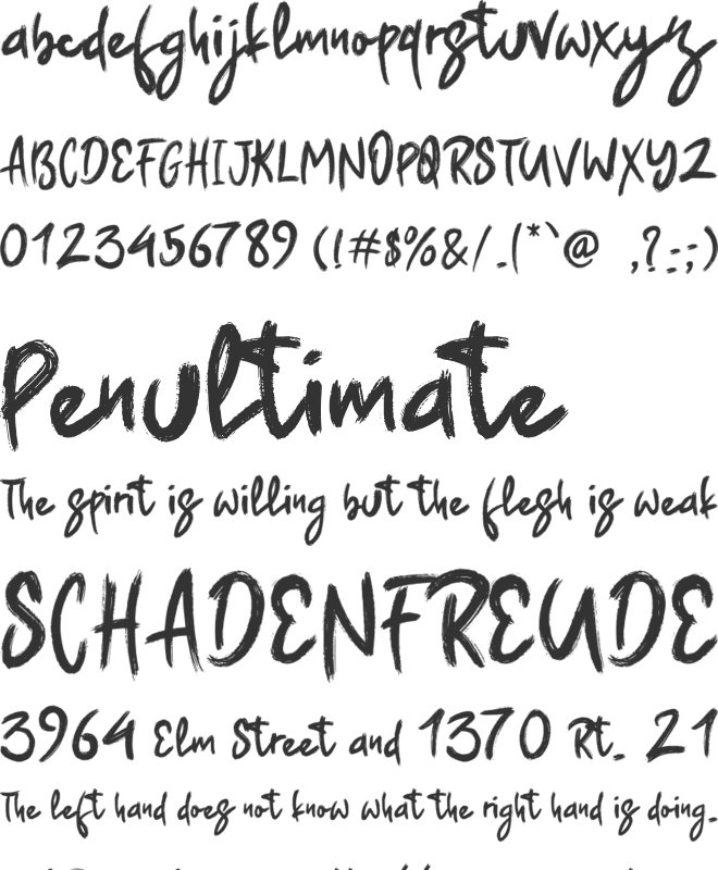 Ofrates font preview