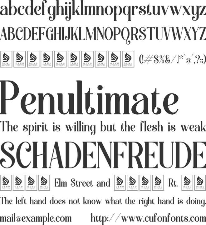 Aslin Alodian font preview