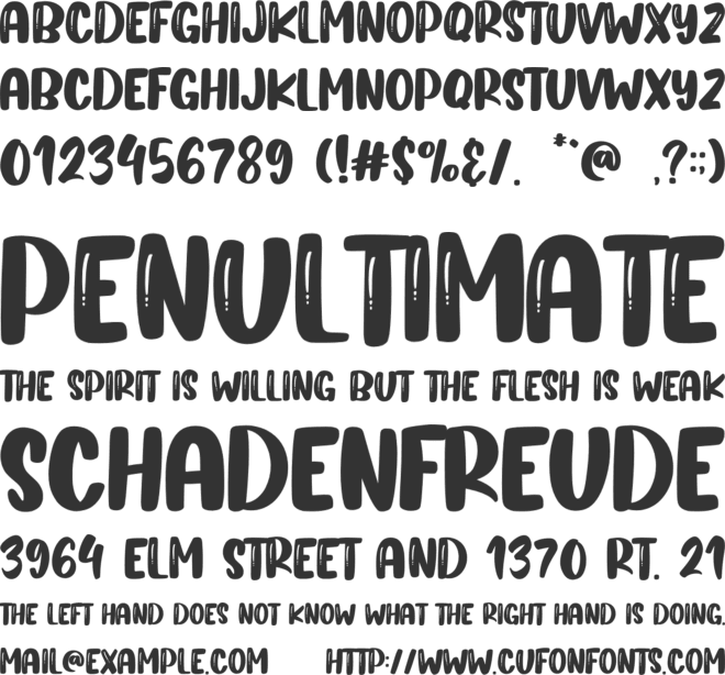 Game Buble - Personal Use font preview