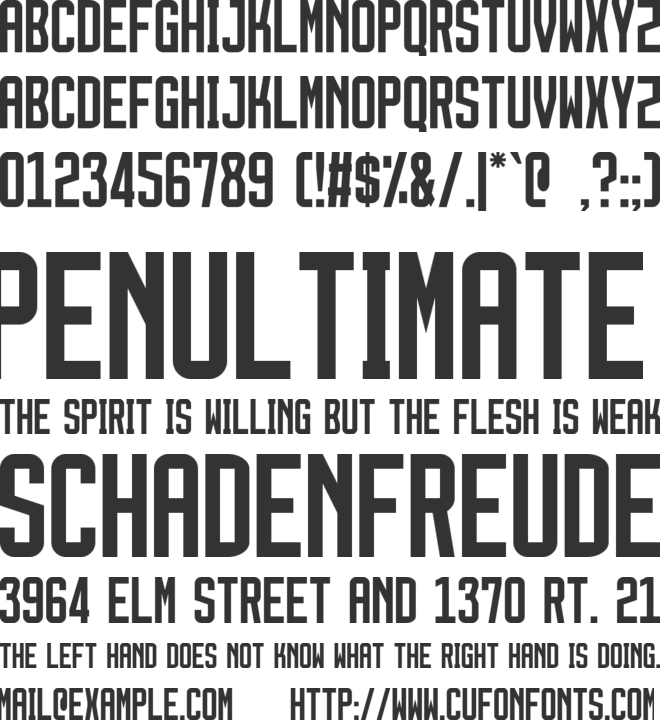 Thernaly font preview