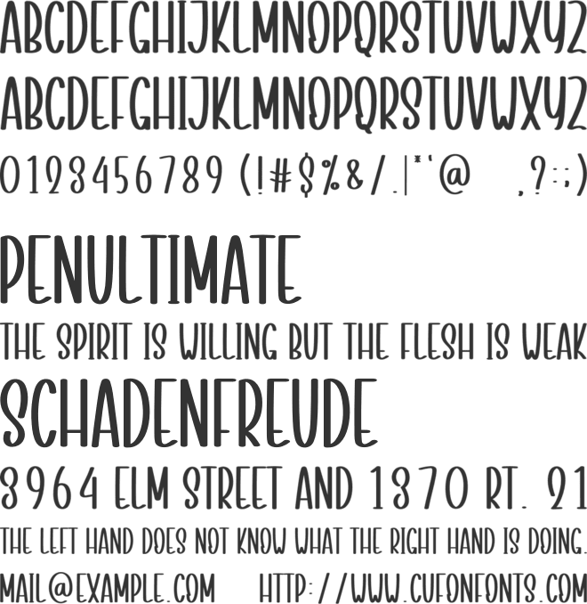 Magical Planner font preview