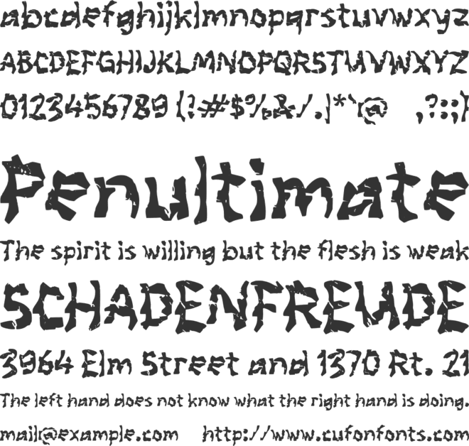 Rabond font preview