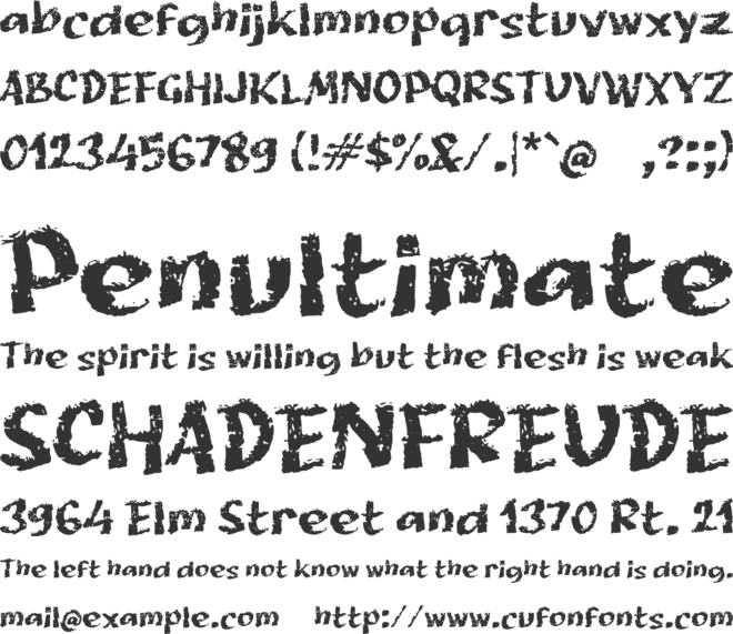 Rabemy font preview