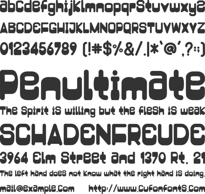 Blackes - Personal Use font preview