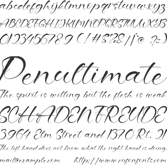 Fostgard font preview