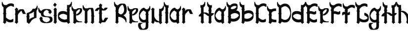 Crosident font download