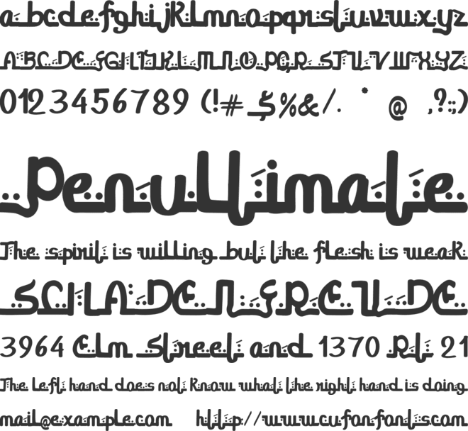 Arabinta font preview