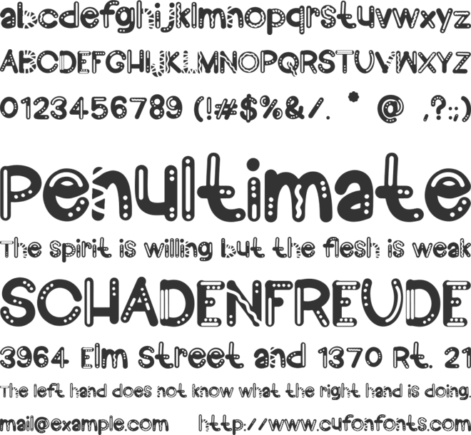 Splacee Brightt font preview