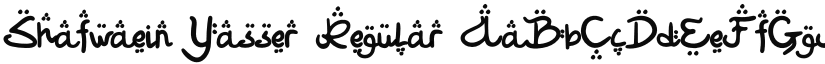 Shafwaein Yasser Regular font