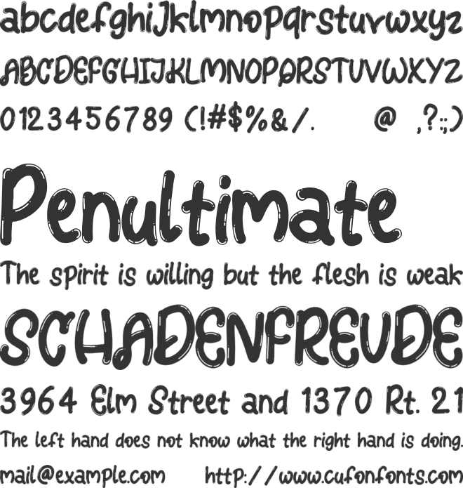 Bigspace Rocket font preview