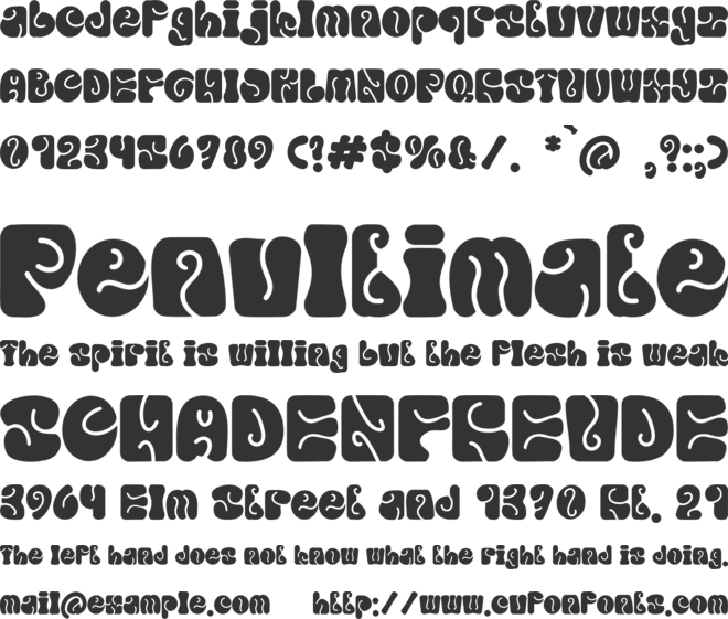 Retro Votre font preview