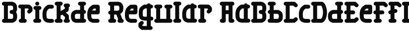 Brickde Regular font