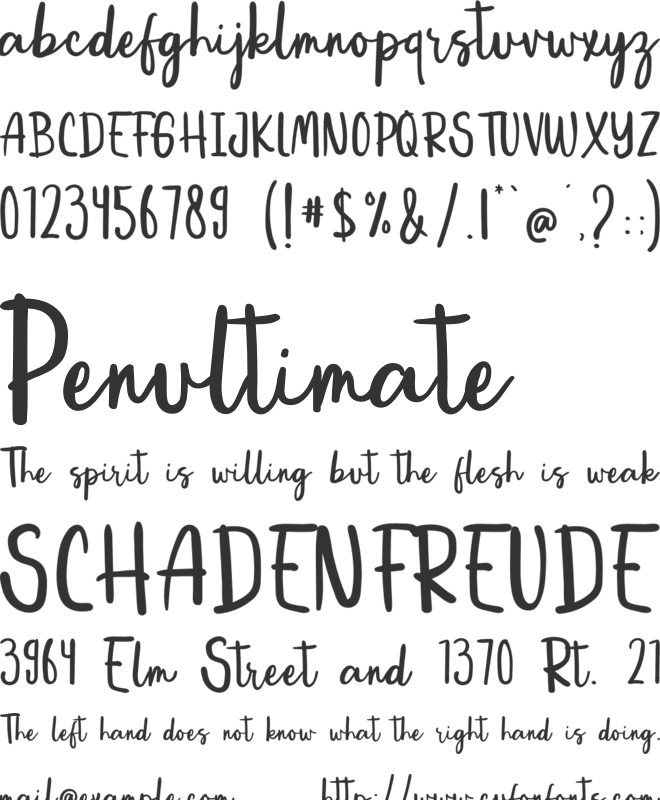 Stay Inspired font preview