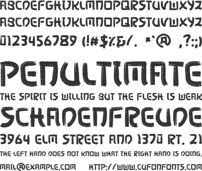 Zyukiharu font preview