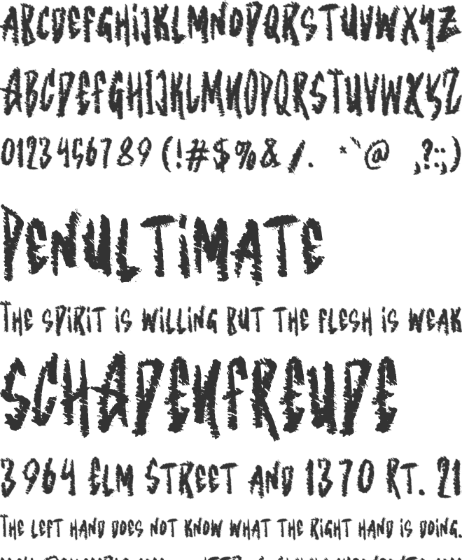 Zanskerta font preview