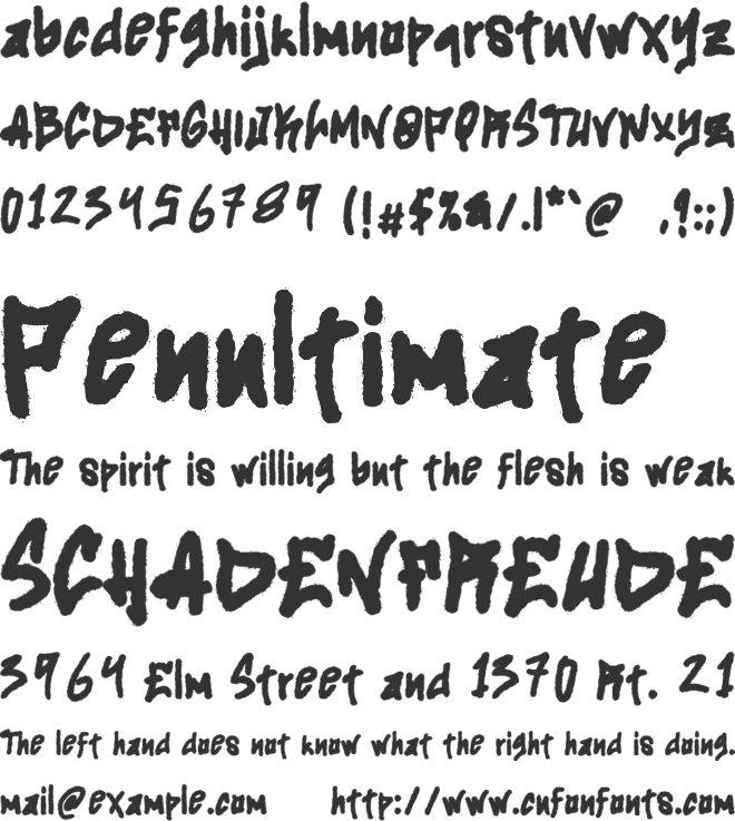 Seikora font preview