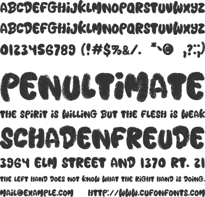 Marseloup font preview