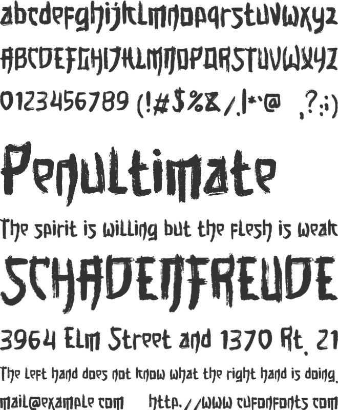 Hoshita font preview