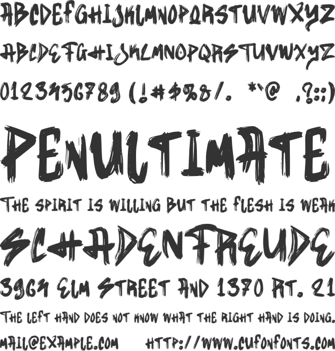 Byones font preview