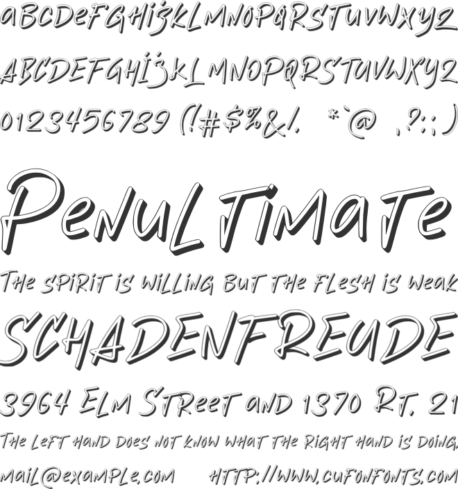 Tefrisne font preview