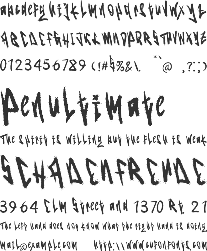 Omnivotrex font preview