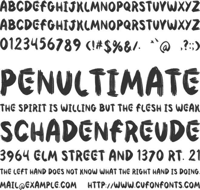 Zrafitto font preview