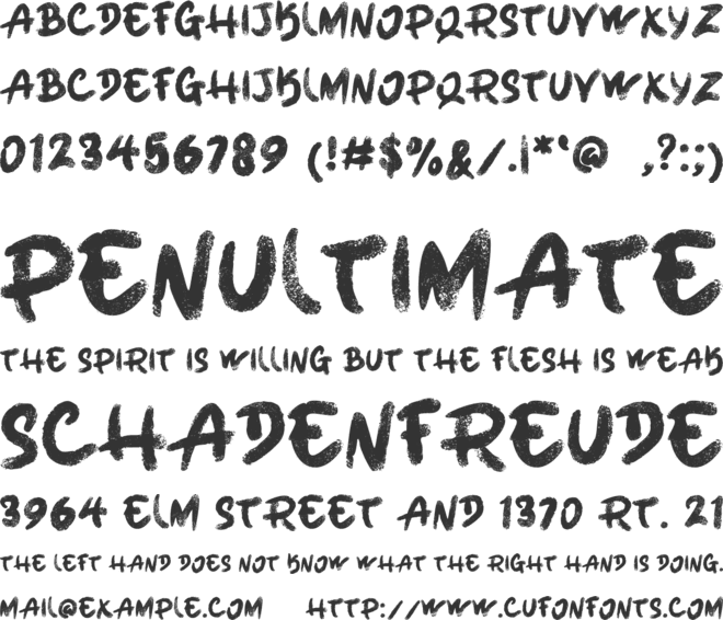 Wistega font preview