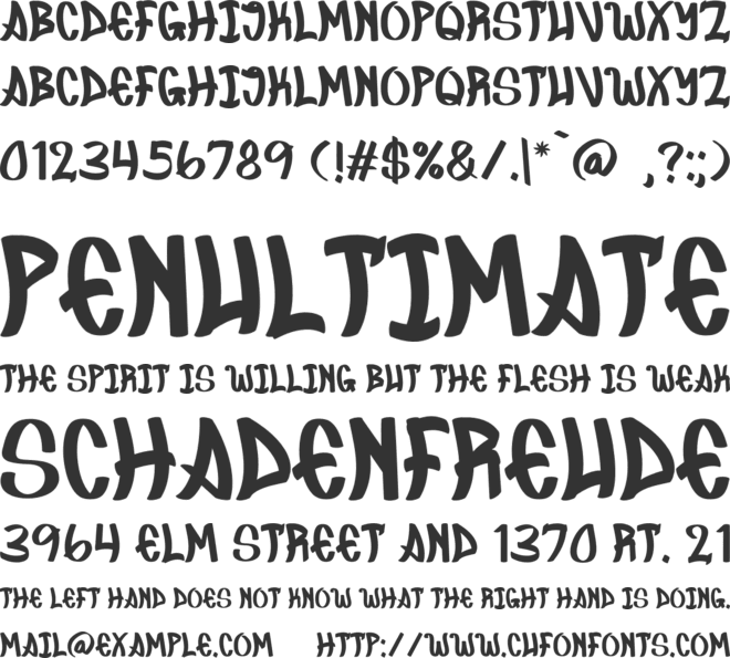 Skatecato font preview