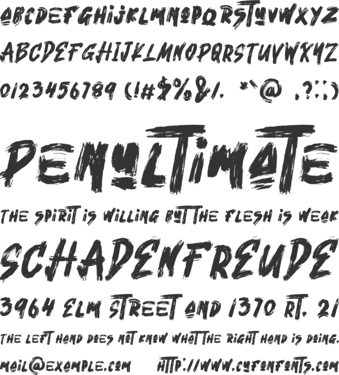 Larthez font preview