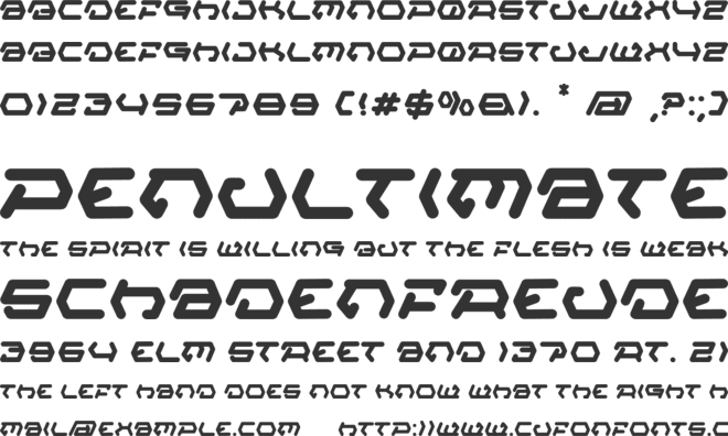 Priston font preview