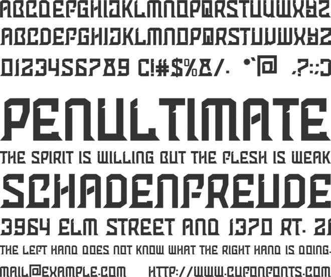 Crosze font preview