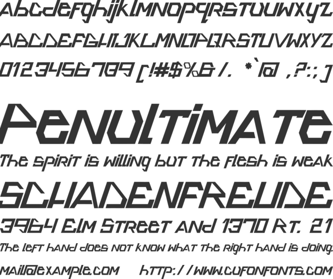 Omnitrinx font preview